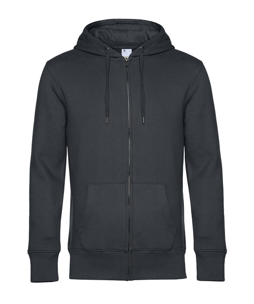 B&C Collection King zipped hoodie BA012 in asphalt