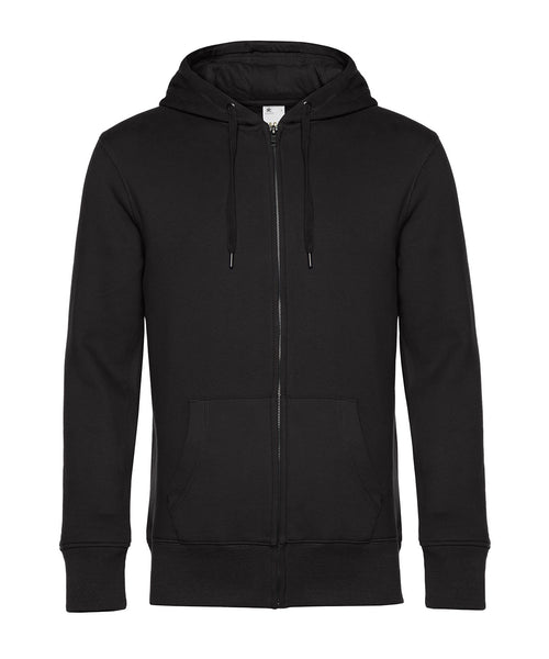 B&C Collection King zipped hoodie BA012 in pure black