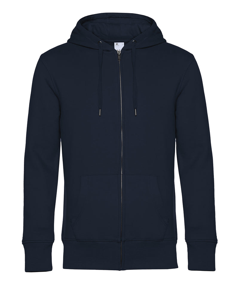 B&C Collection King zipped hoodie BA012 in navy