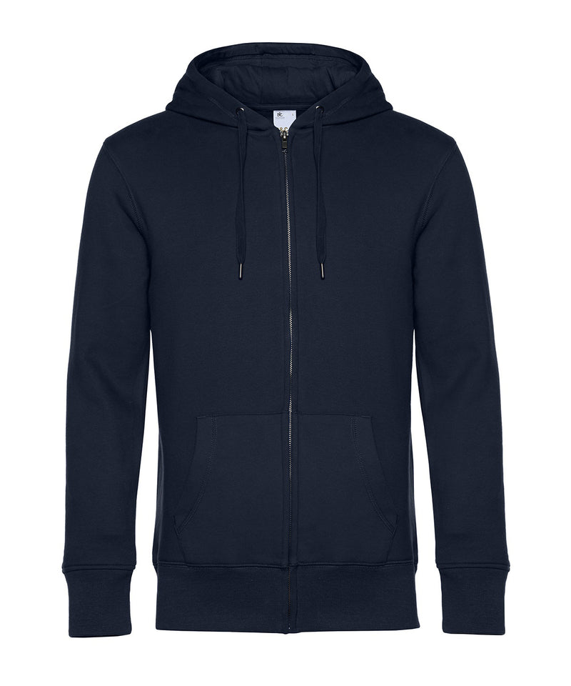 B&C Collection King zipped hoodie BA012 in navy blue