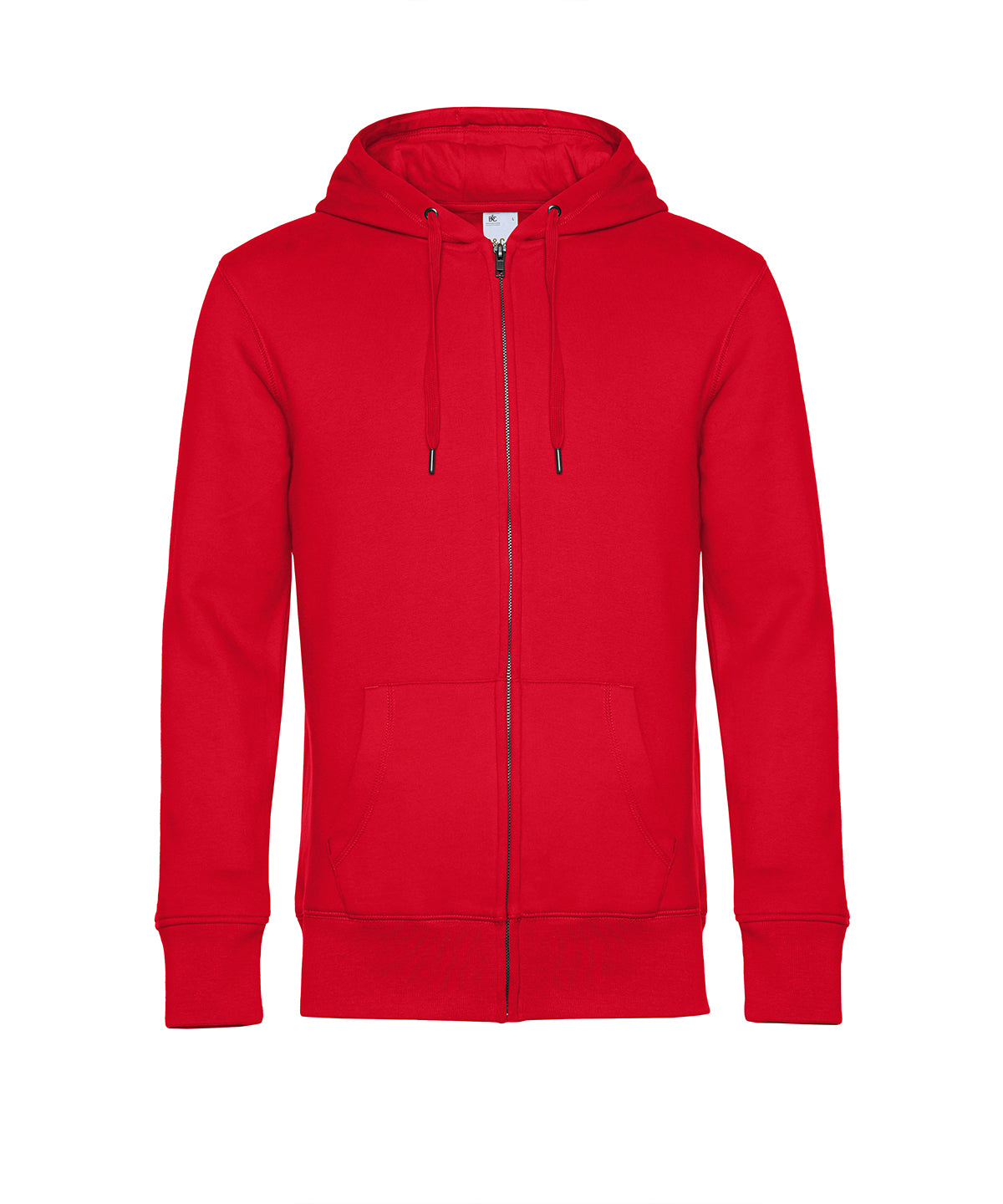 B&C Collection King zipped hoodie BA012 in red