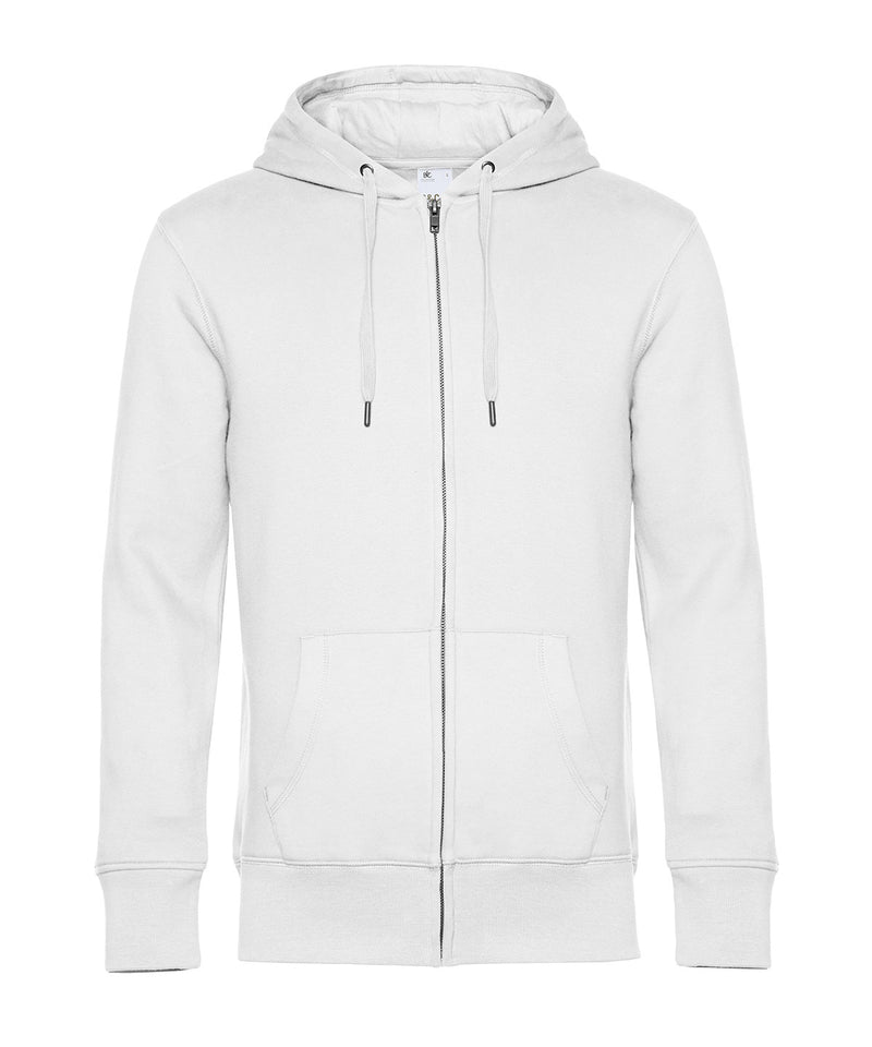 B&C Collection King zipped hoodie BA012 in white