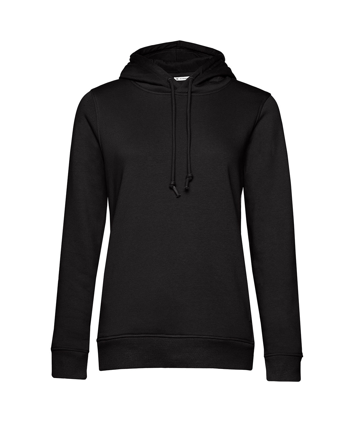 B&C Inspire women's hooded sweatshirt BA01F in pure black