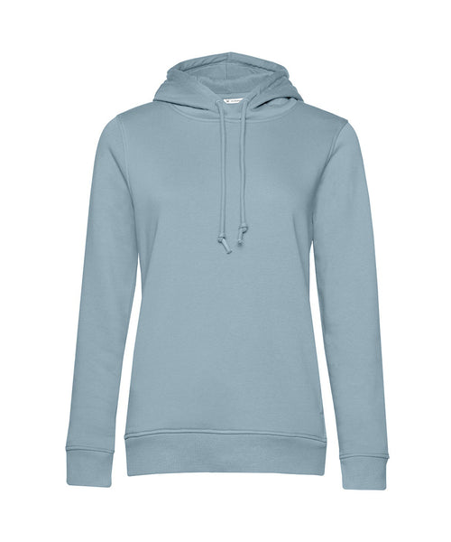 B&C Inspire women's hooded sweatshirt BA01F in blue fog
