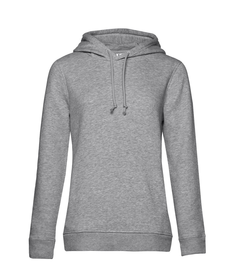 B&C Inspire women's hooded sweatshirt BA01F in heather grey