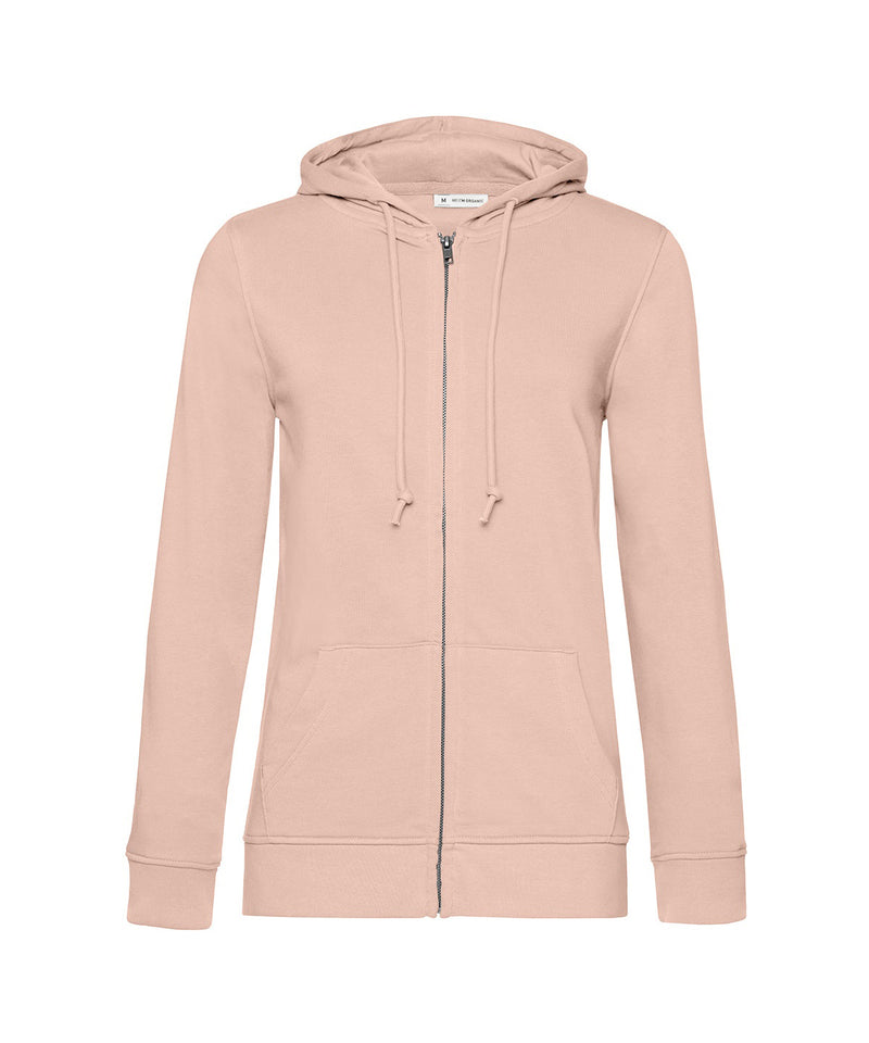 B&C Inspire women's zipped hoodie BA02F in soft rose