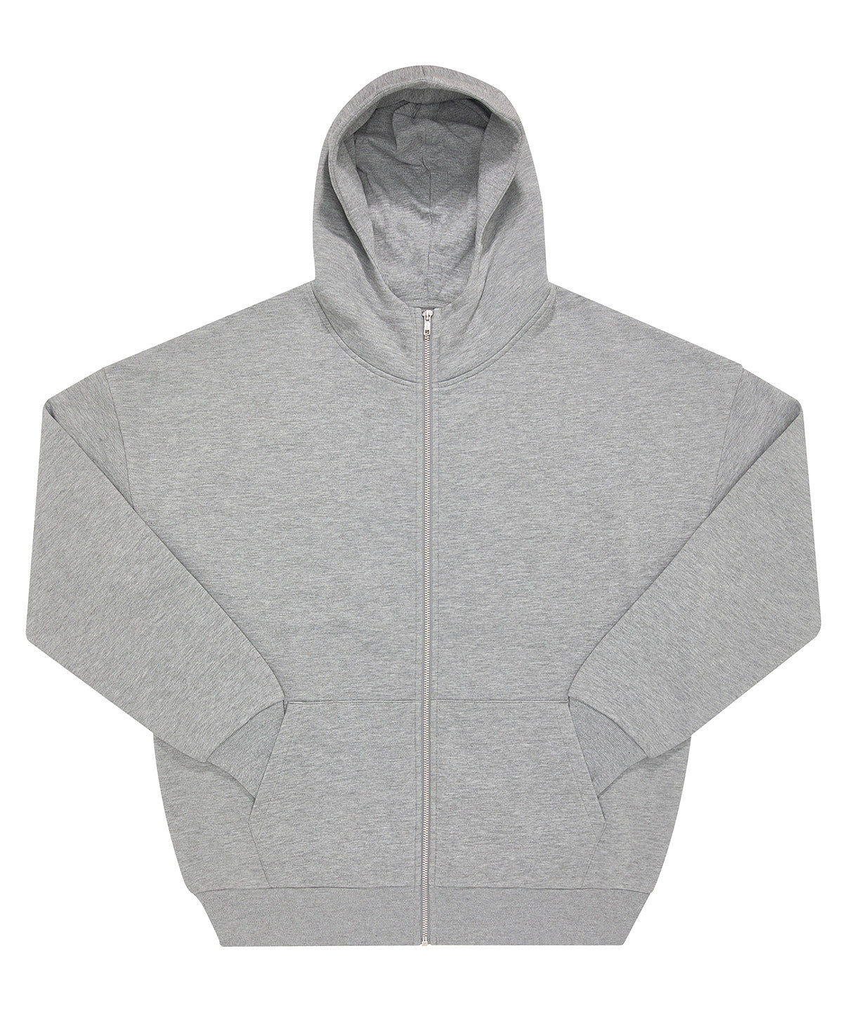 B&C Collection Influence zip hoodie BA035 in sport grey