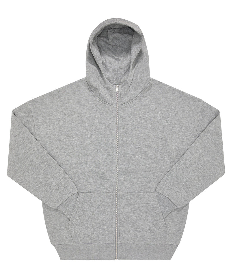 B&C Collection Influence zip hoodie BA035 in sport grey