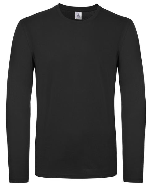 B&C Collection E150 long-sleeve t-shirt BA211 in black