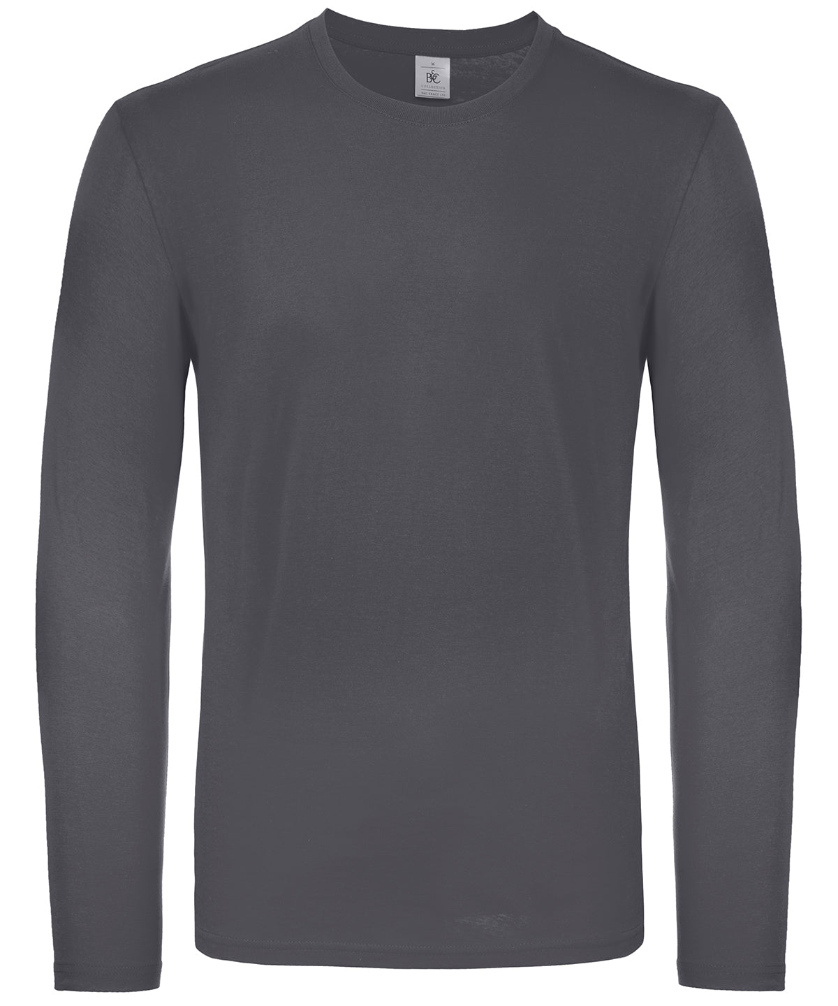B&C Collection E150 long-sleeve t-shirt BA211 in dark grey