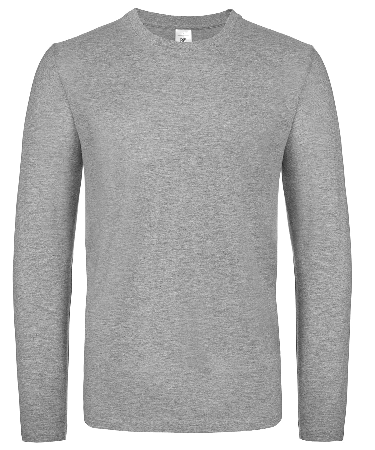 B&C Collection E150 long-sleeve t-shirt BA211 in sport grey