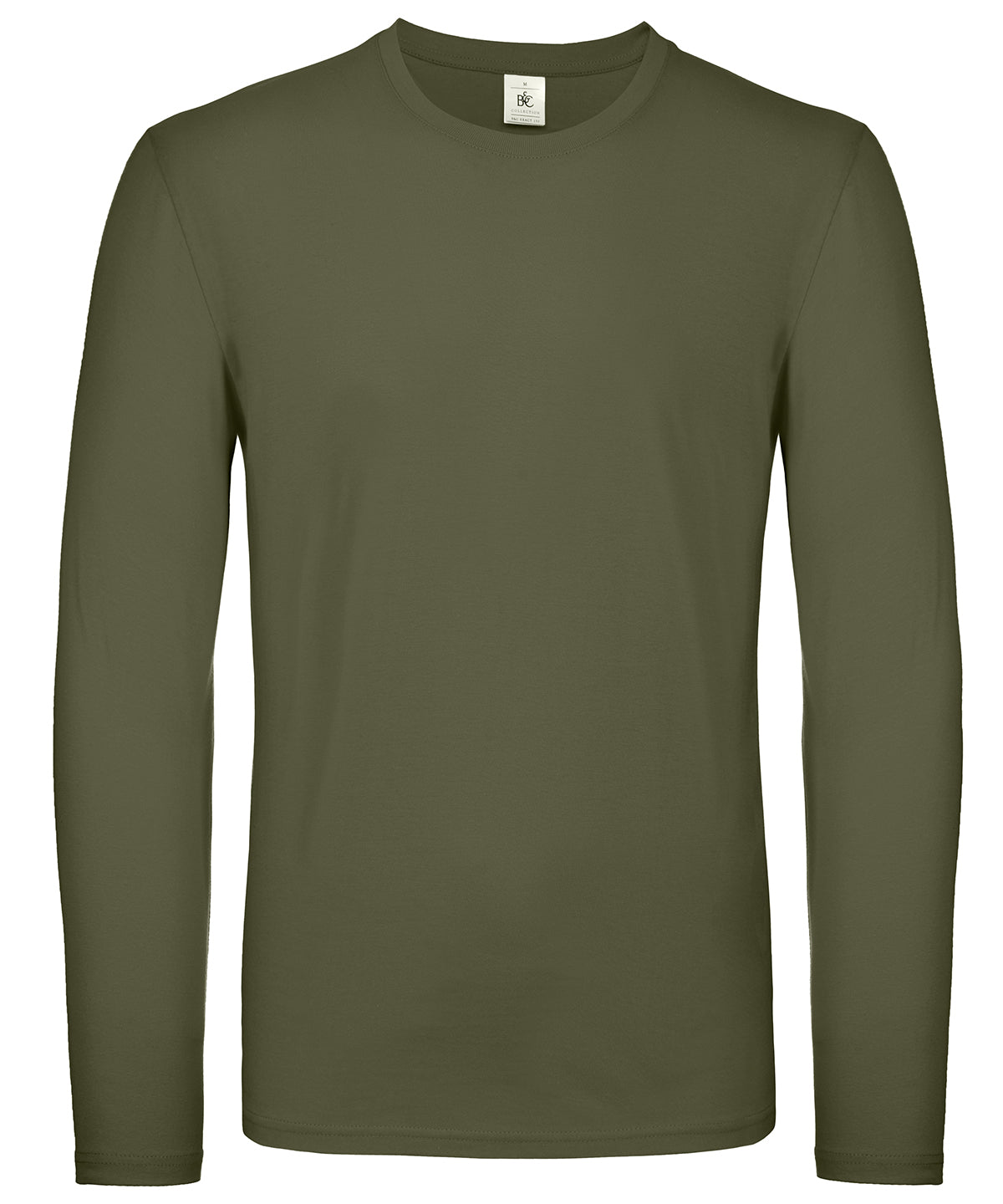 B&C Collection E150 long-sleeve t-shirt BA211 in urban khaki