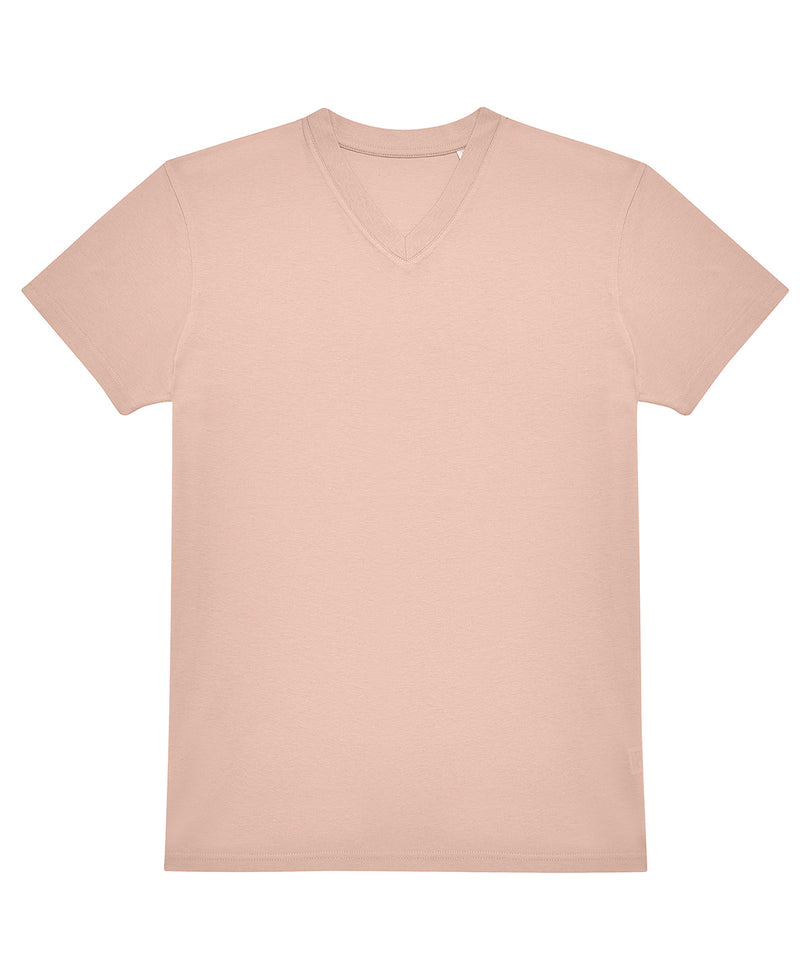 B&C Collection E150 V-neck t-shirt BA213 in soft rose