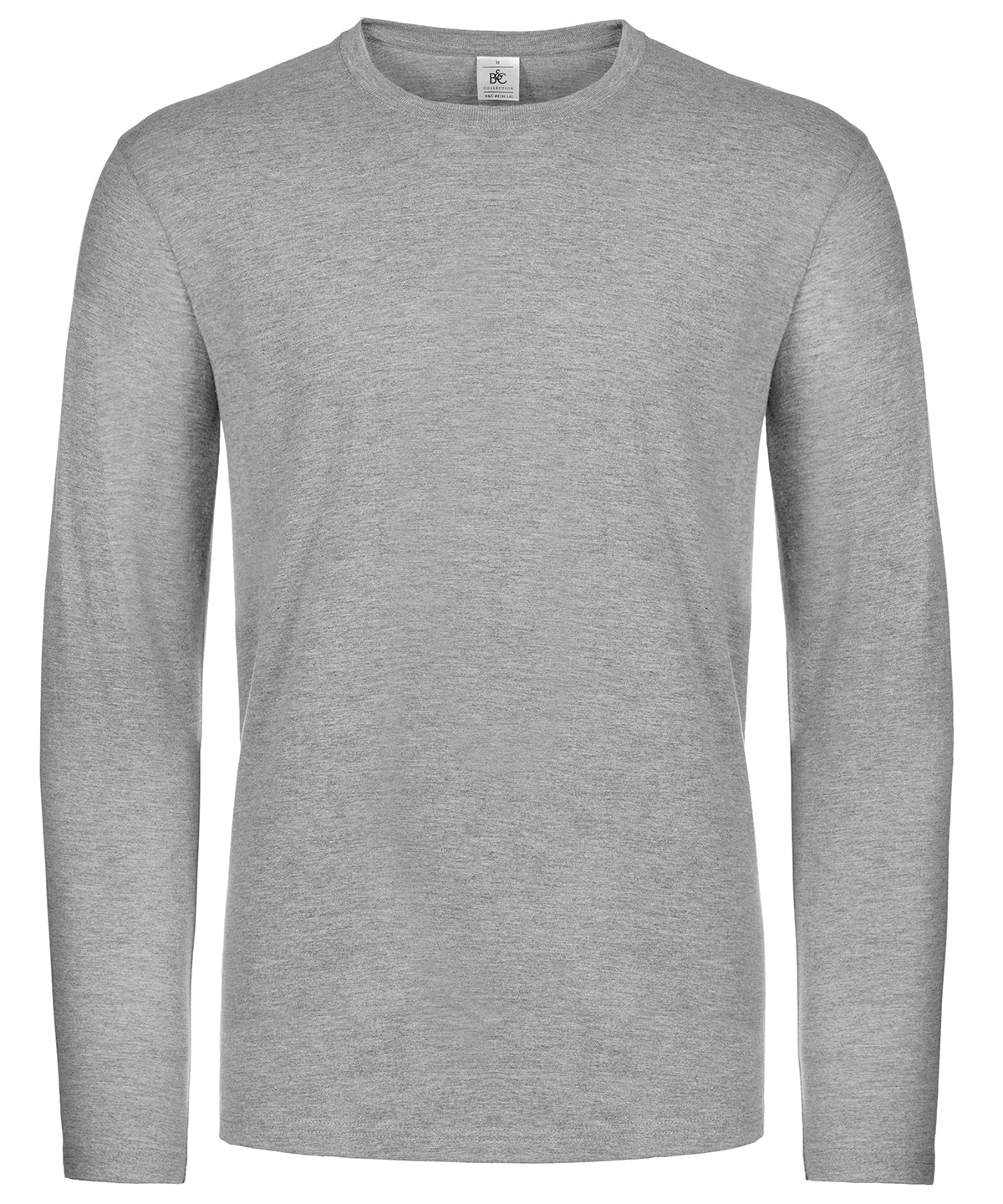 B&C E190 long-sleeve shirt BA221 in sport grey