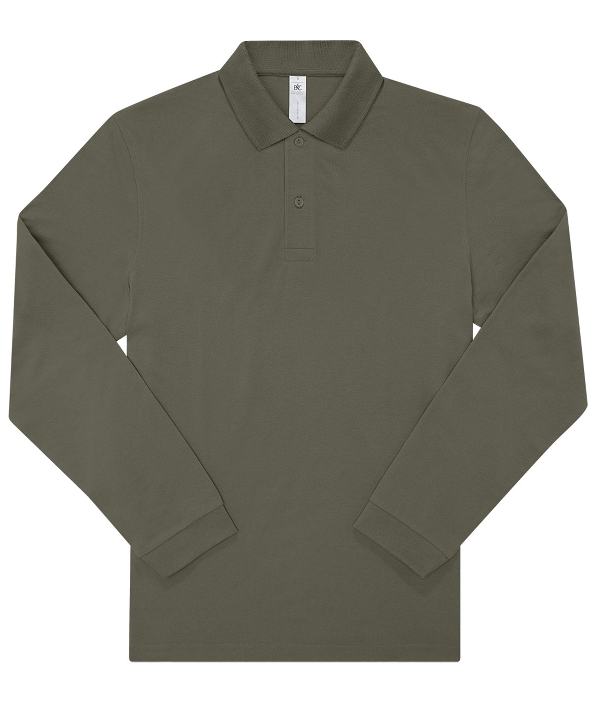 B&C My Polo 180 LSL long-sleeve polo BA262 in camo green