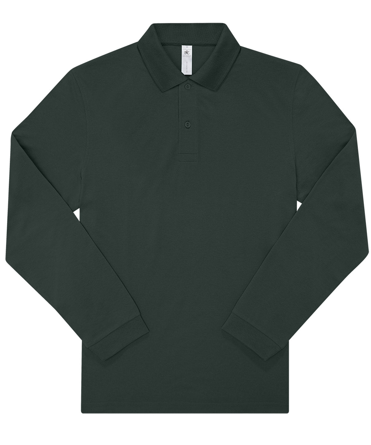 B&C My Polo 180 LSL long-sleeve polo BA262 in dark forest