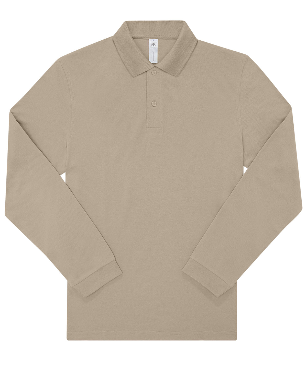 B&C My Polo 180 LSL long-sleeve polo BA262 in mastic
