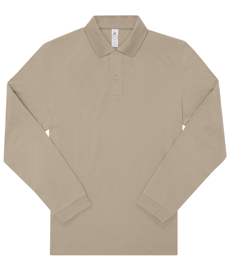 B&C My Polo 180 LSL long-sleeve polo BA262 in mastic