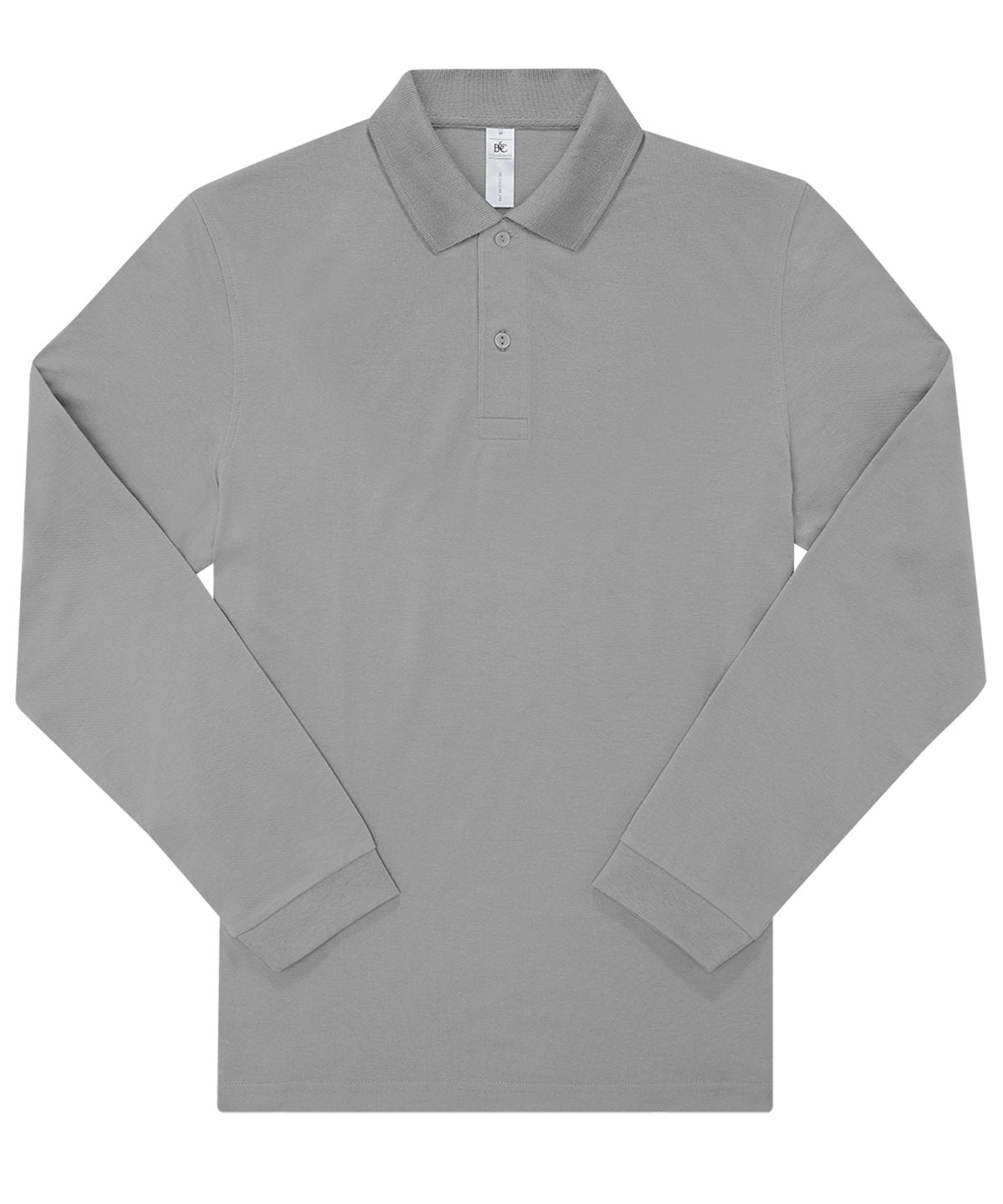 B&C My Polo 180 LSL long-sleeve polo BA262 in sport grey