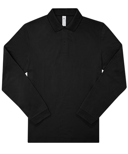 B&C My Polo 210 LSL short-sleeve polo BA264 in black