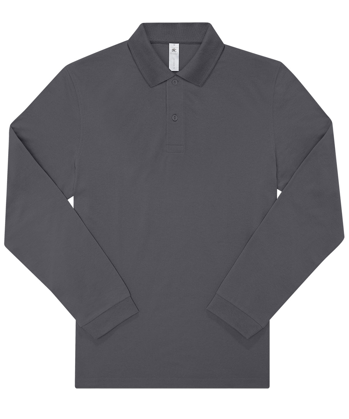 B&C My Polo 210 LSL short-sleeve polo BA264 in dark grey