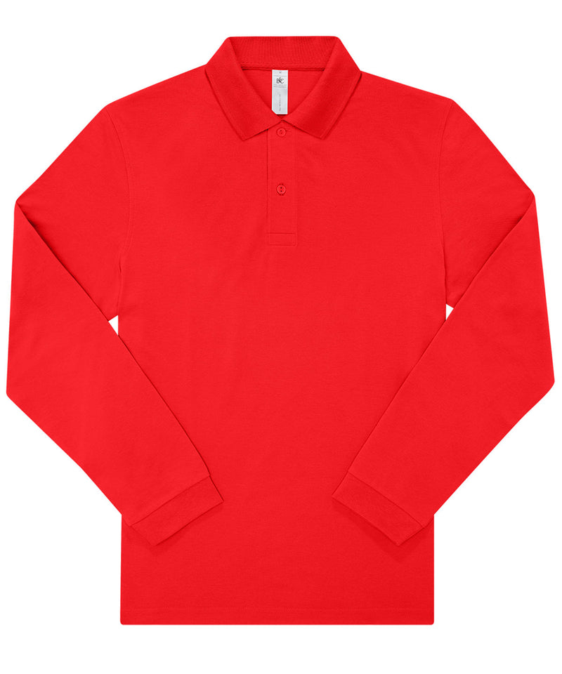 B&C My Polo 210 LSL short-sleeve polo BA264 in red