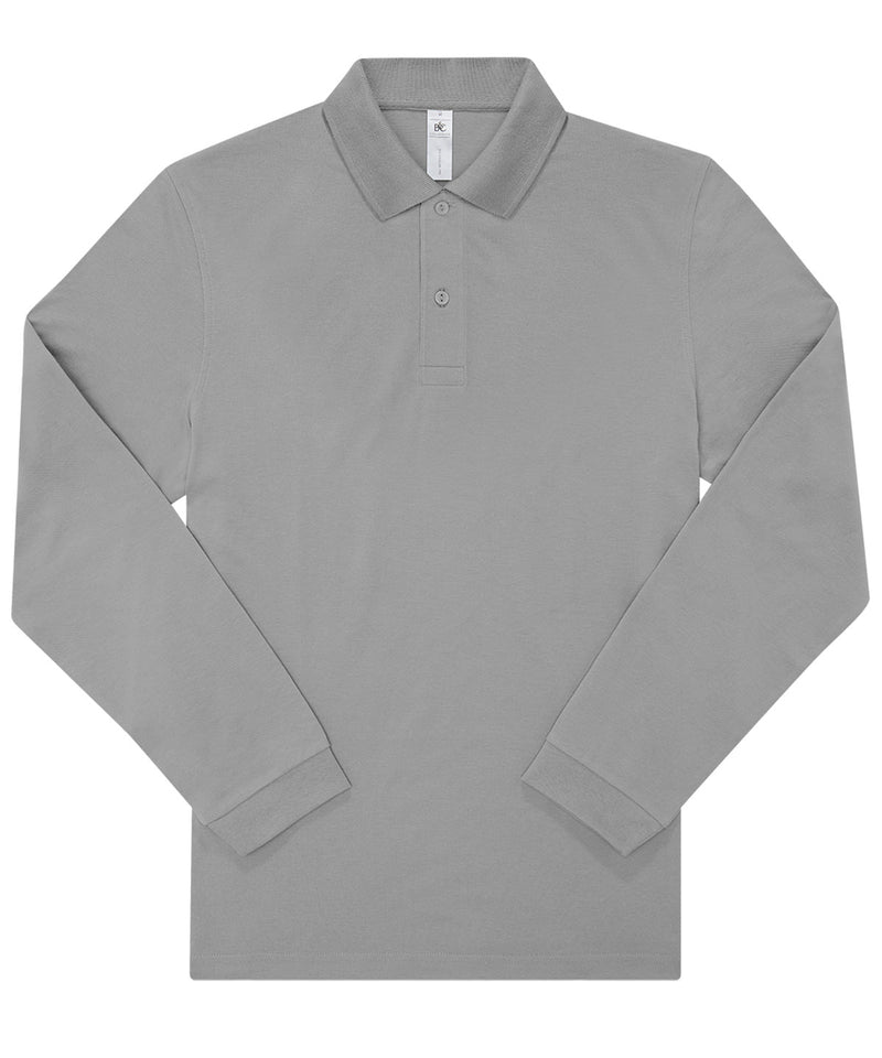 B&C My Polo 210 LSL short-sleeve polo BA264 in sport grey