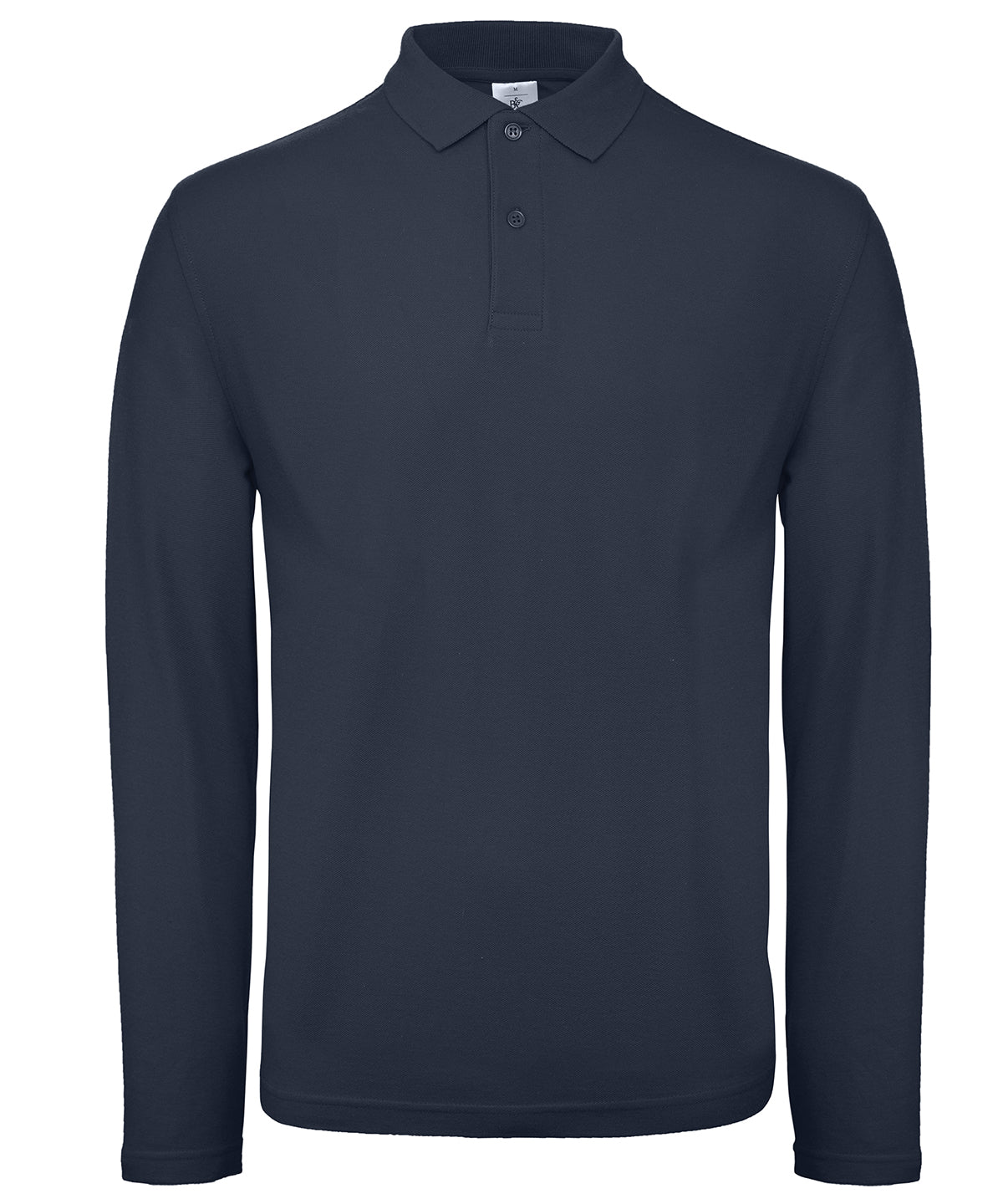 B&C Collection ID001 LSL polo shirt BA290 in navy