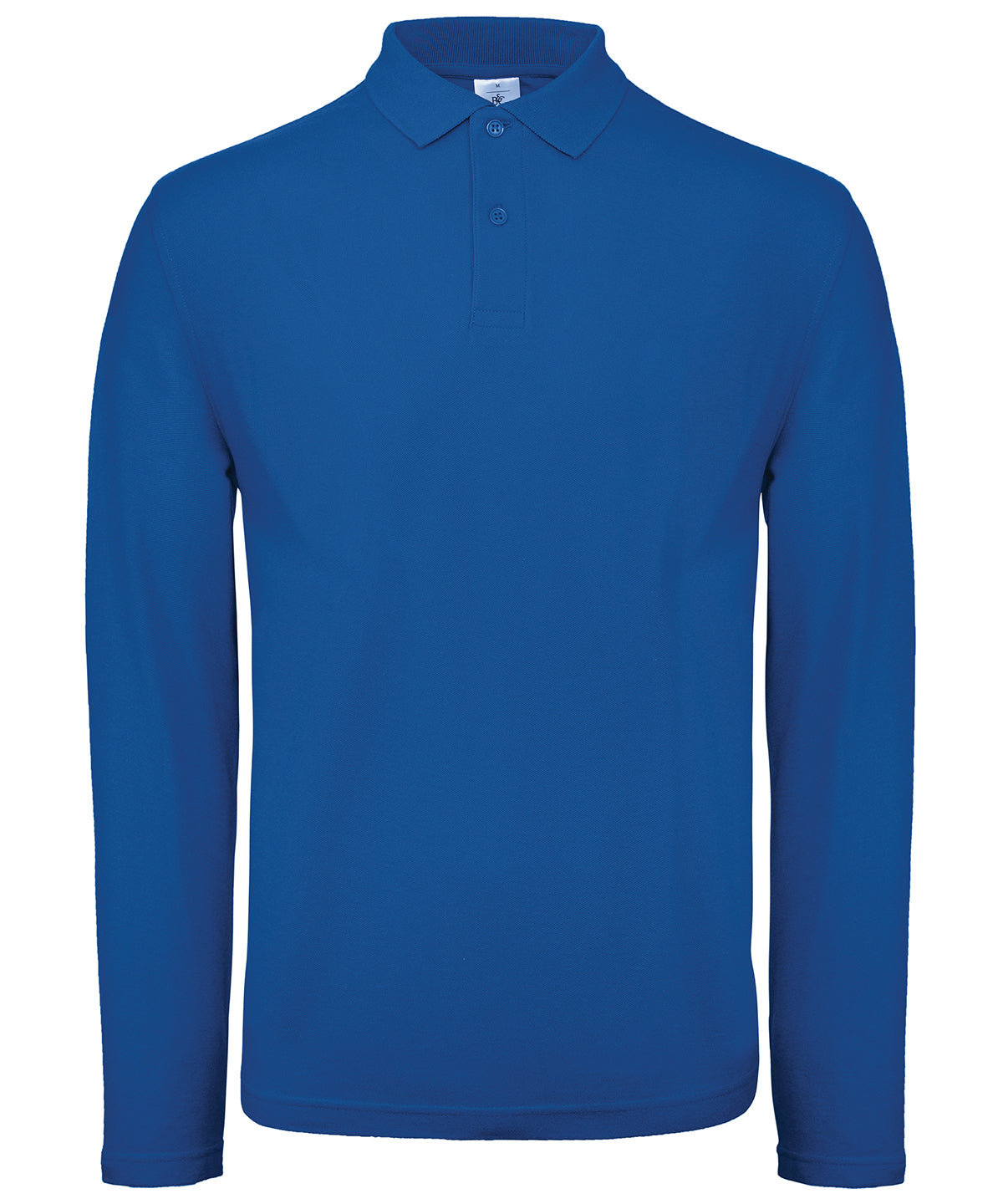 B&C Collection ID001 LSL polo shirt BA290 in royal blue