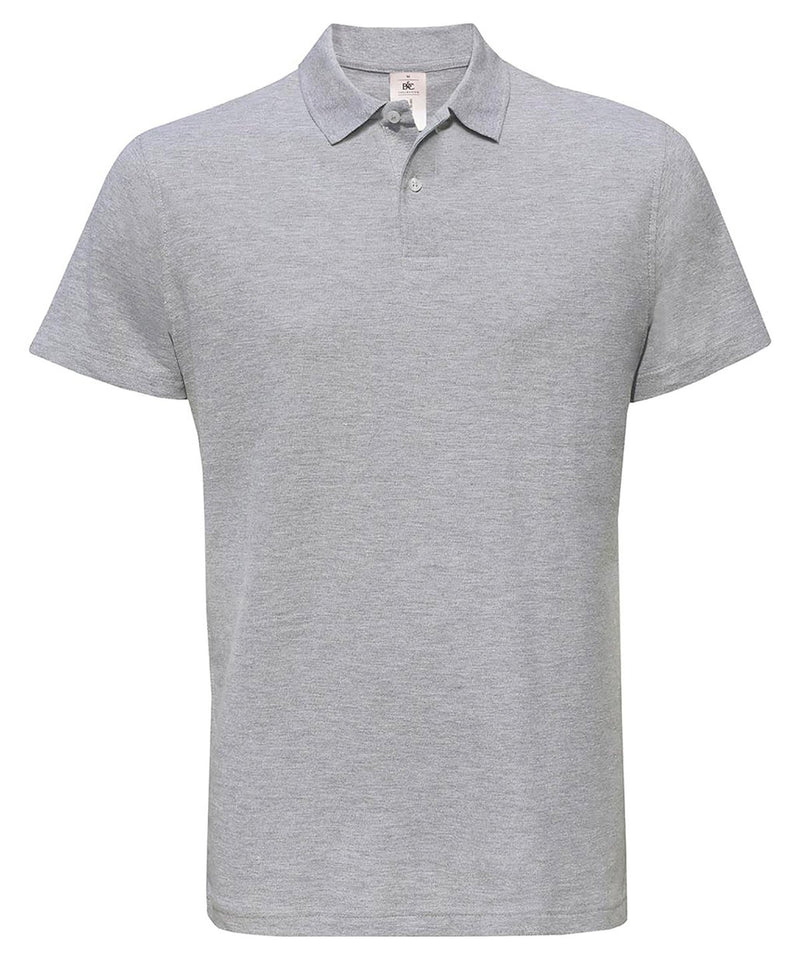 B&C Collection ID001 polo shirt BA306 in heather grey