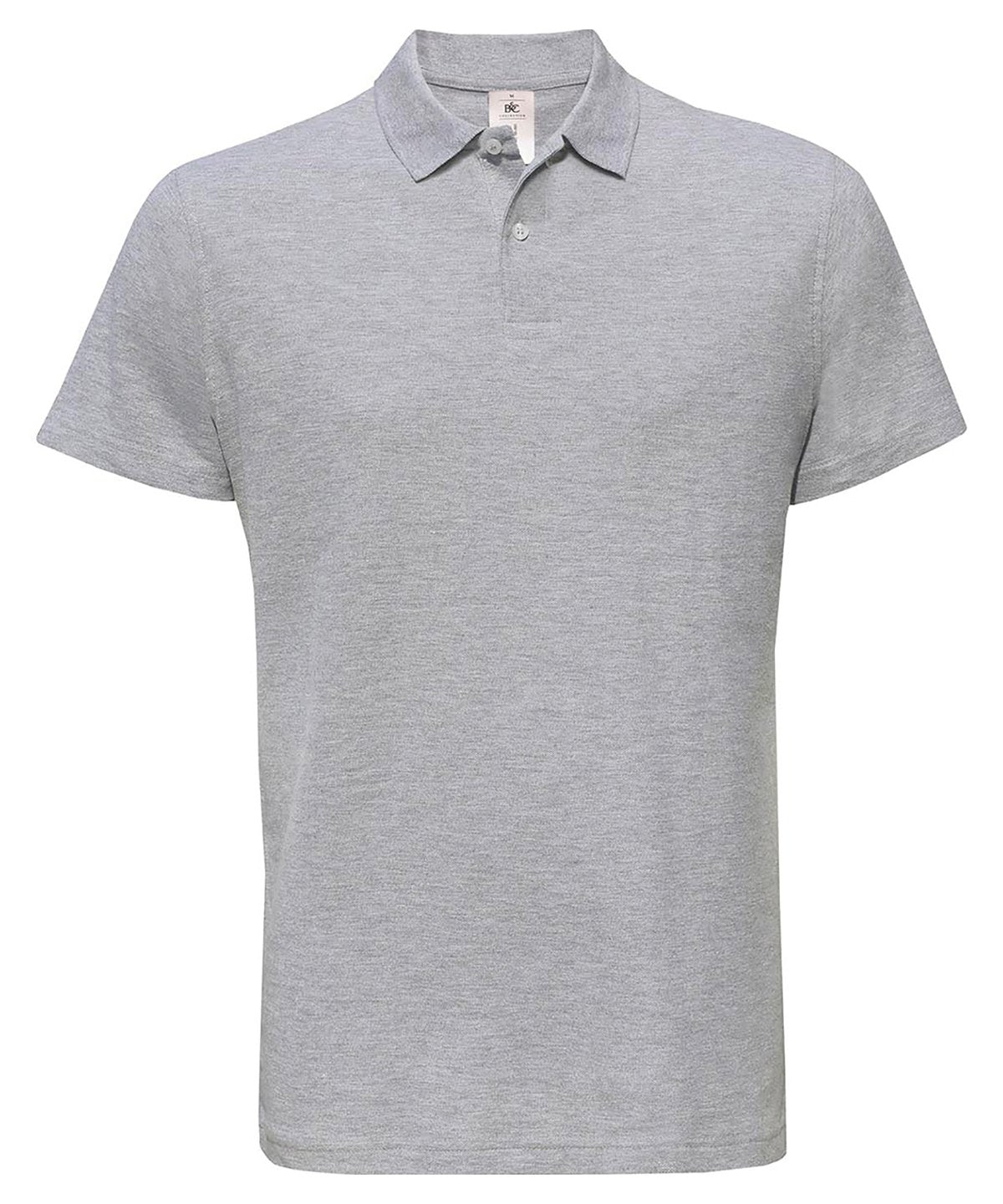 B&C Collection ID001 polo shirt BA306 in heather grey
