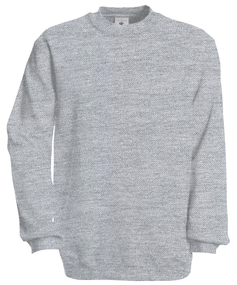 B&C Collection set-in sweatshirt BA401 in heather grey