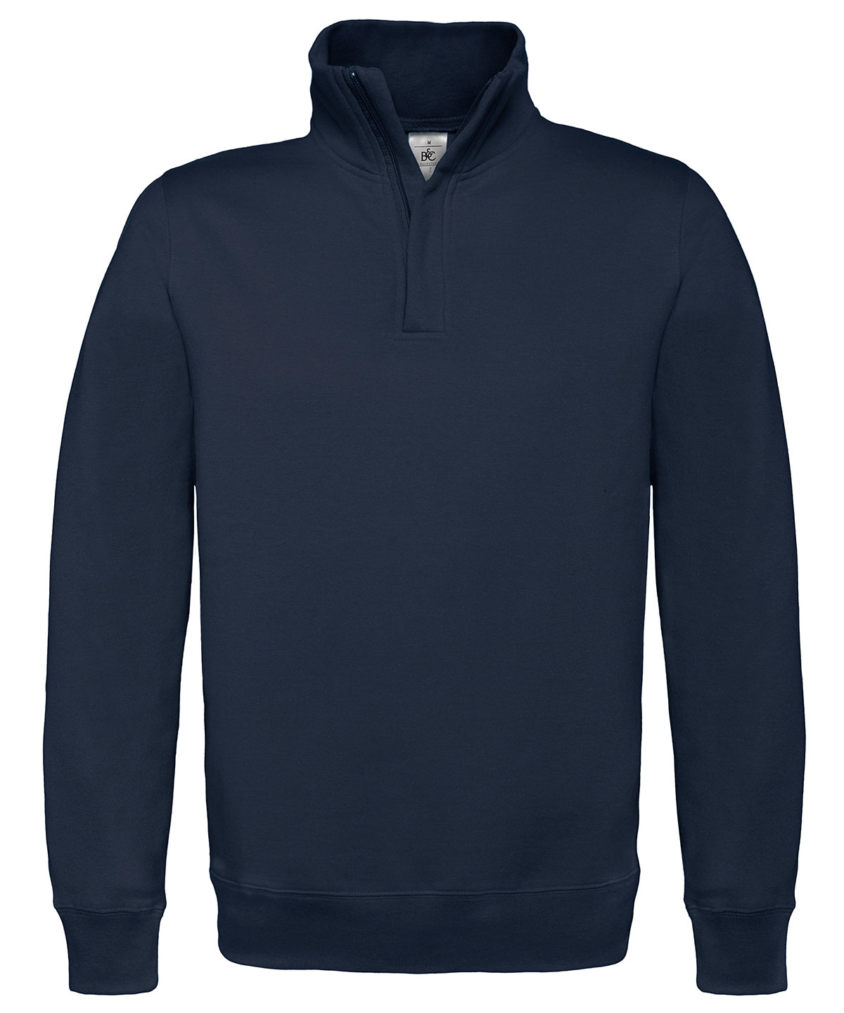 B&C Collection ID004 zip sweatshirt BA406 in navy