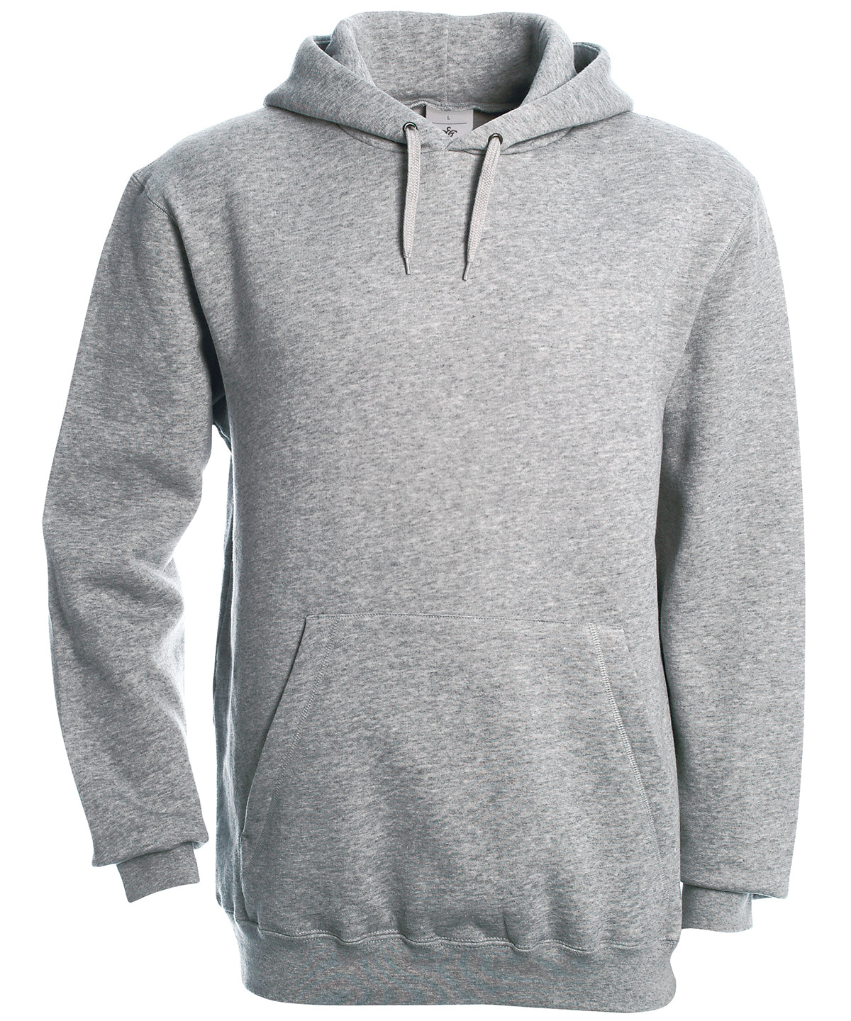 B&C Collection hooded sweatshirt BA420 in heather grey