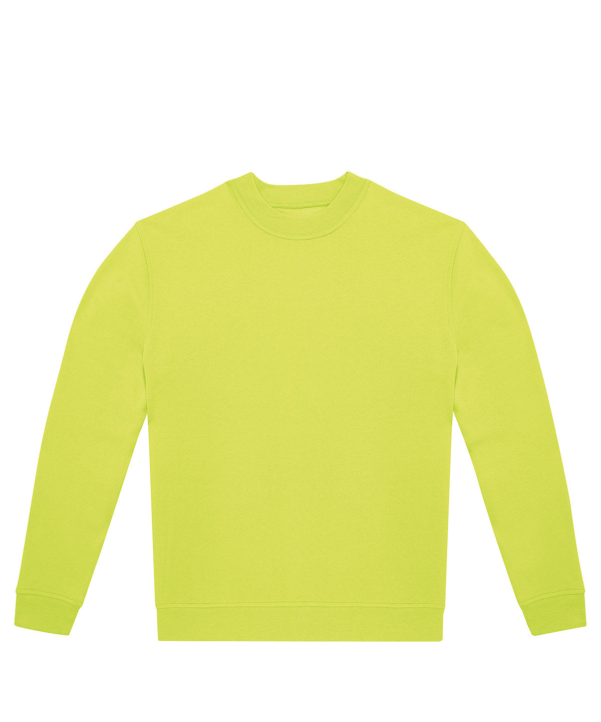 B&C Collection ID222 crew sweatshirt BA433 in acid lime