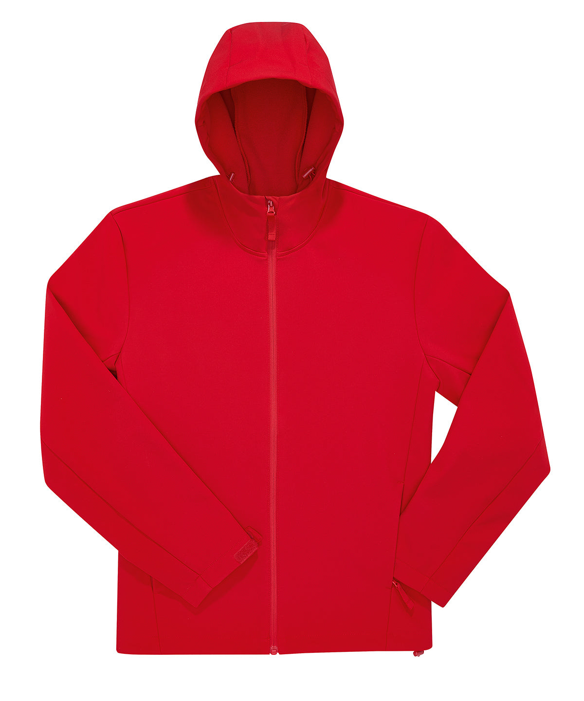 B&C Collection Reset 3LR hooded softshell jacket BA513 in red