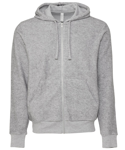 Bella Canvas Unisex Sueded Fleece Full-Zip Hoodie