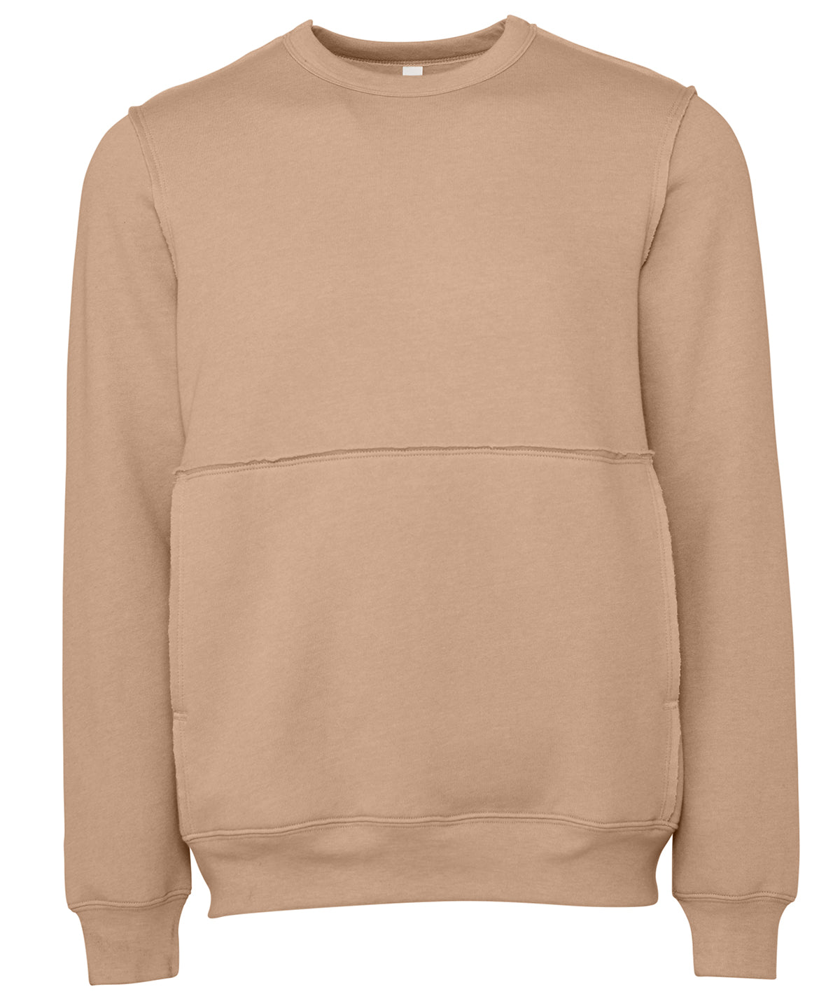 Bella Canvas Unisex Raw-Seam Crew Pullover Sweatshirt