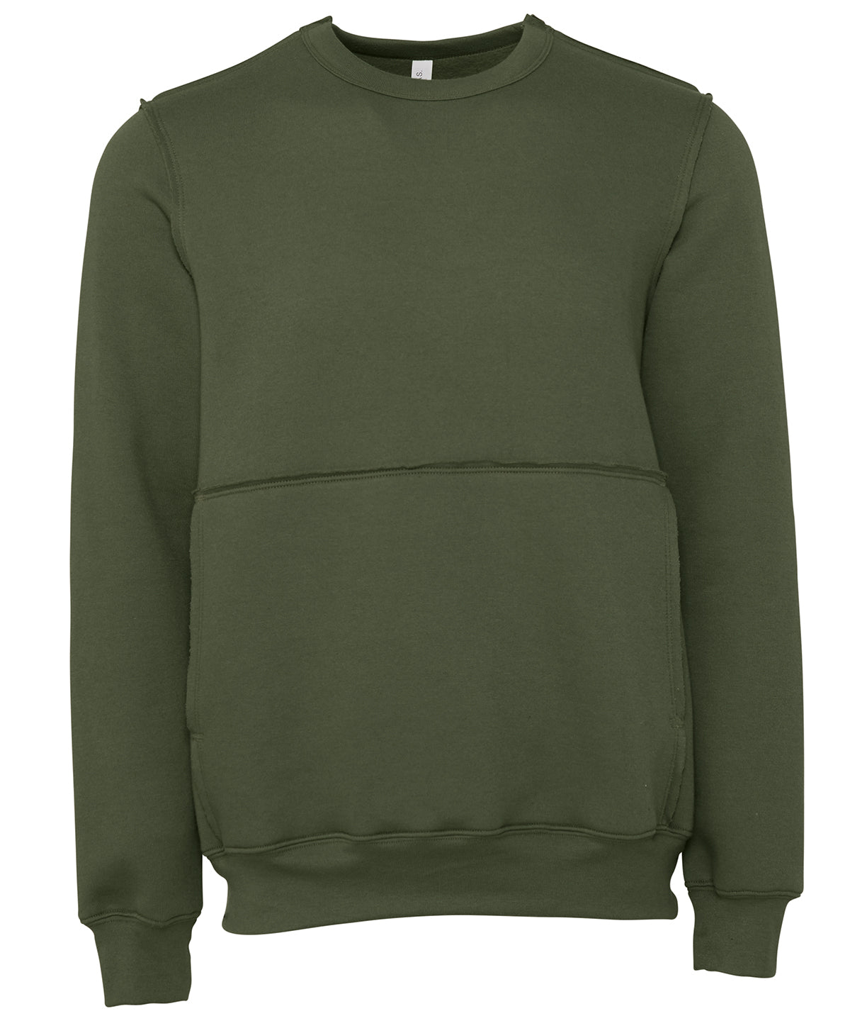 Bella Canvas Unisex Raw-Seam Crew Pullover Sweatshirt