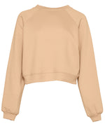Bella Canvas Women's Raglan Fleece Pullover Sweatshirt - thumbnail 4