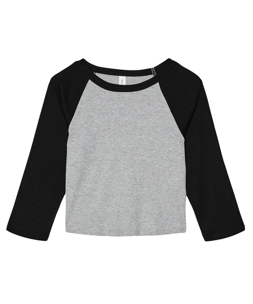 Bella Canvas Women's Micro Rib 3/4 Raglan Baby T-Shirt
