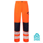 Supertouch Essentials Hi Vis Eco Coolair 4-Way Stretch Trousers - thumbnail 1