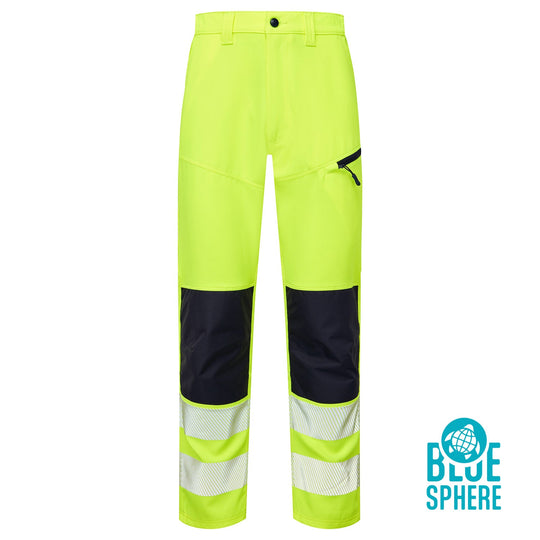 Supertouch Essentials Hi Vis Eco Coolair 4-Way Stretch Trousers