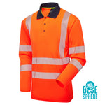 Supertouch Essentials Hi-Vis Eco CoolMax Long Sleeve Polo - thumbnail 1