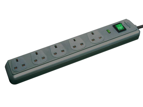 Brennenstuhl Eco-Line Extension Lead 240V 5-Gang 13A Anthracite 2m