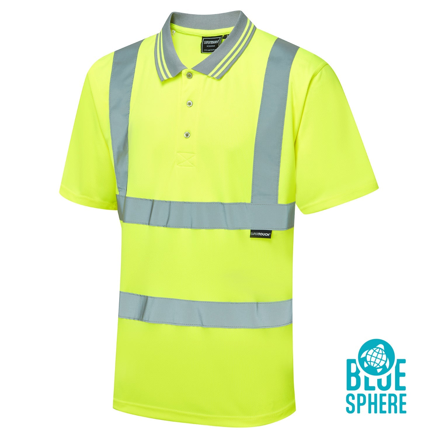Supertouch Eco Hi Vis Birdeye Polo Shirt