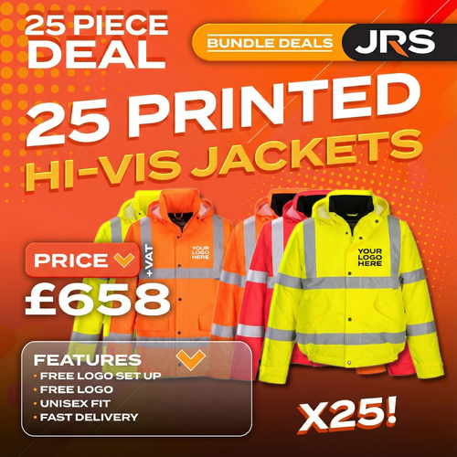 25x Printed Hi-Vis Bomber/Traffic Jacket Bundle