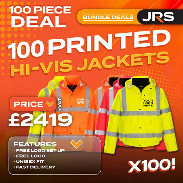 100x Printed Hi-Vis Bomber/Traffic Jacket Bundle