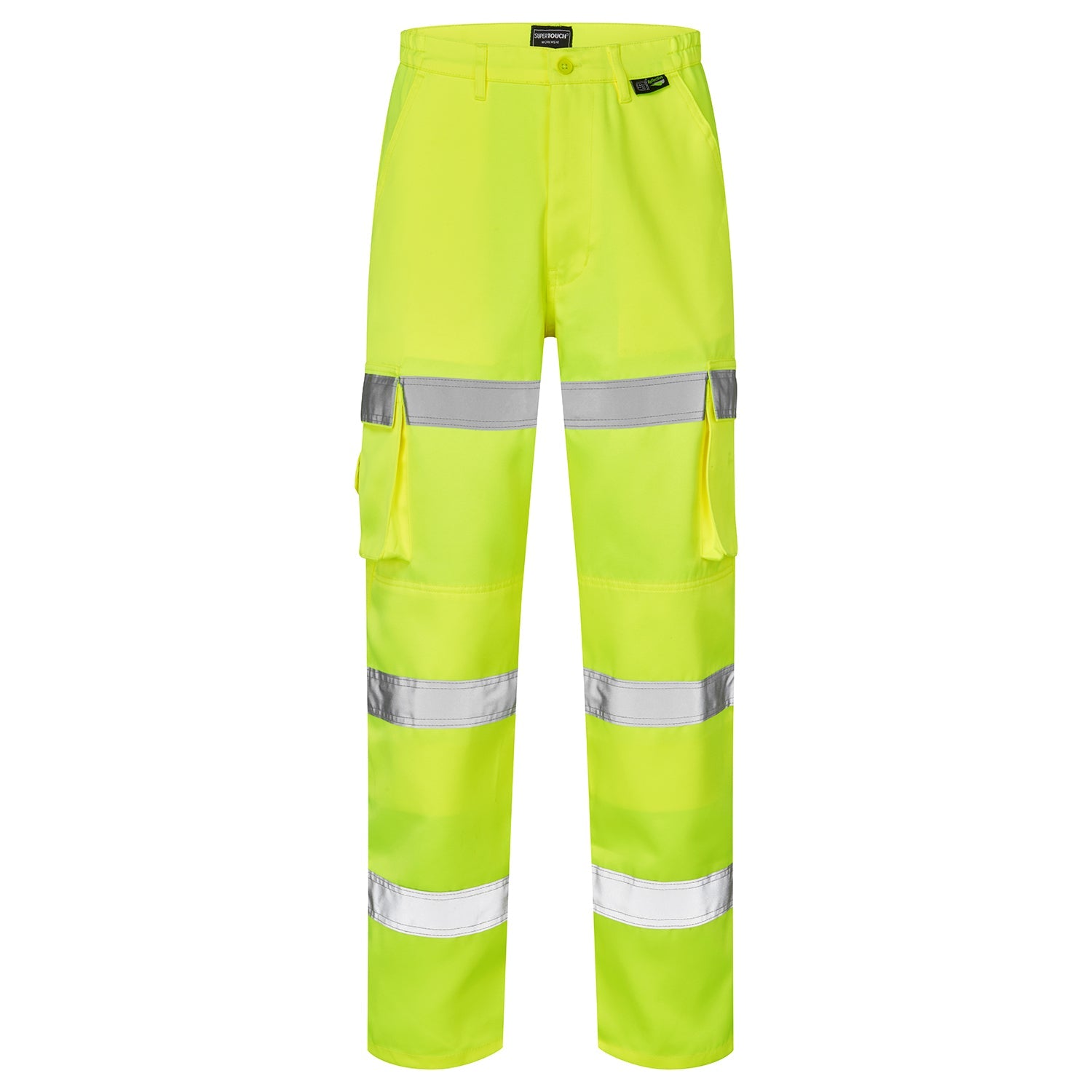 Supertouch Hi Vis 3 Band Combat Trousers
