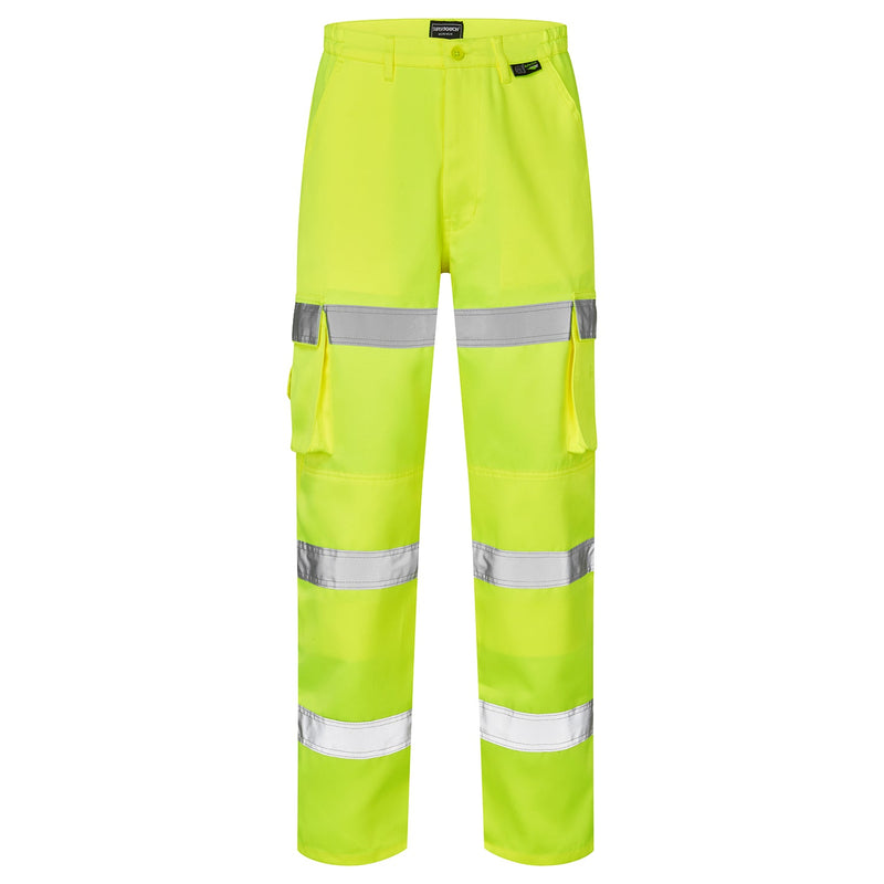 Supertouch Hi Vis 3 Band Combat Trousers